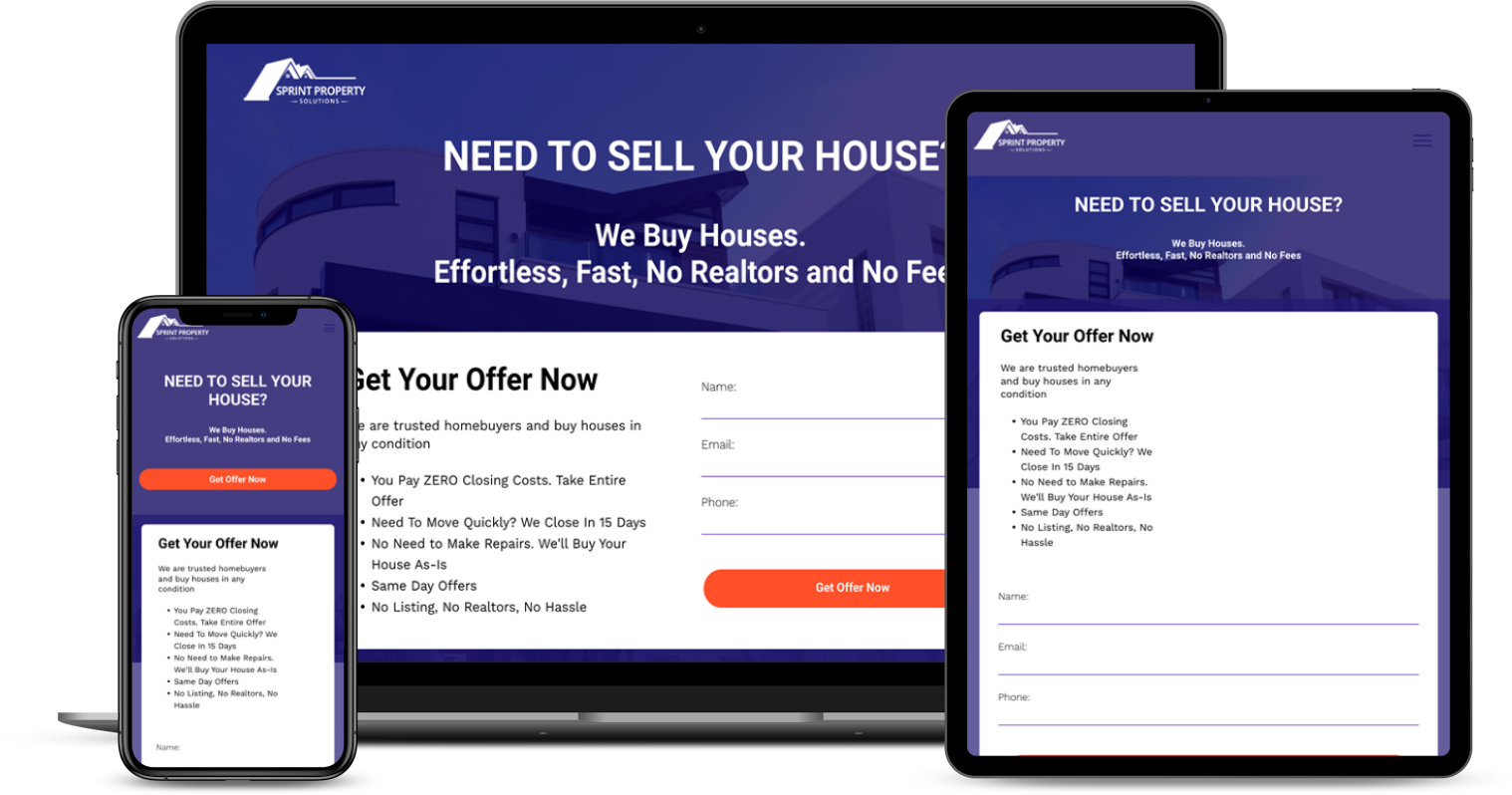 mockup of a website on computer desktop and phone